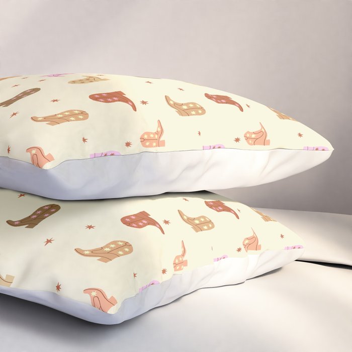 Cowgirl boots pattern Pillow Sham Gallery Image 3