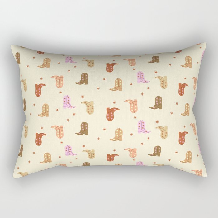 Cowgirl boots pattern Rectangular Pillow Gallery Image 1