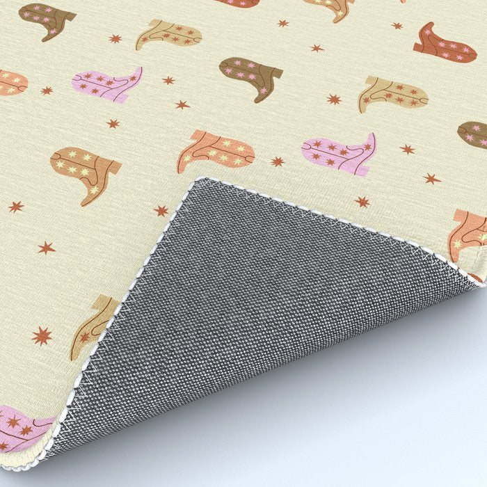 Cowgirl boots pattern Rug Gallery Image 4