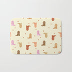 Cowgirl boots pattern Bath Mat Gallery Image 1