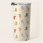 Cowgirl boots pattern Travel Mug Gallery Image 3