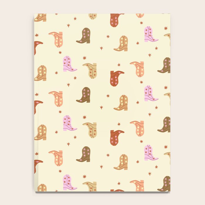 Cowgirl boots pattern Notebook Gallery Image 4