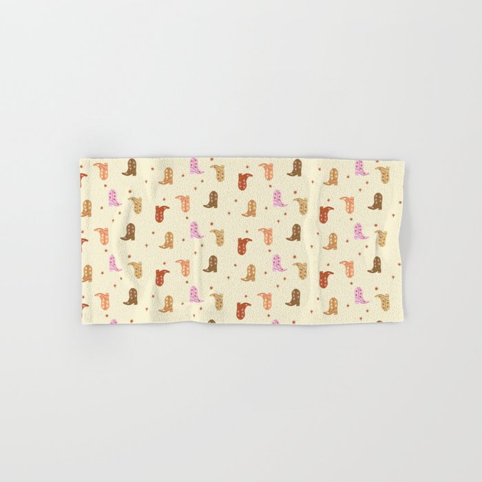 Cowgirl boots pattern Bath Towel Gallery Image 1