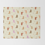 Cowgirl boots pattern Throw Blanket Gallery Image 2