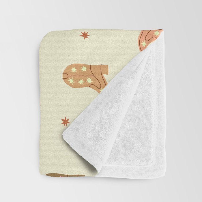 Cowgirl boots pattern Throw Blanket Gallery Image 3