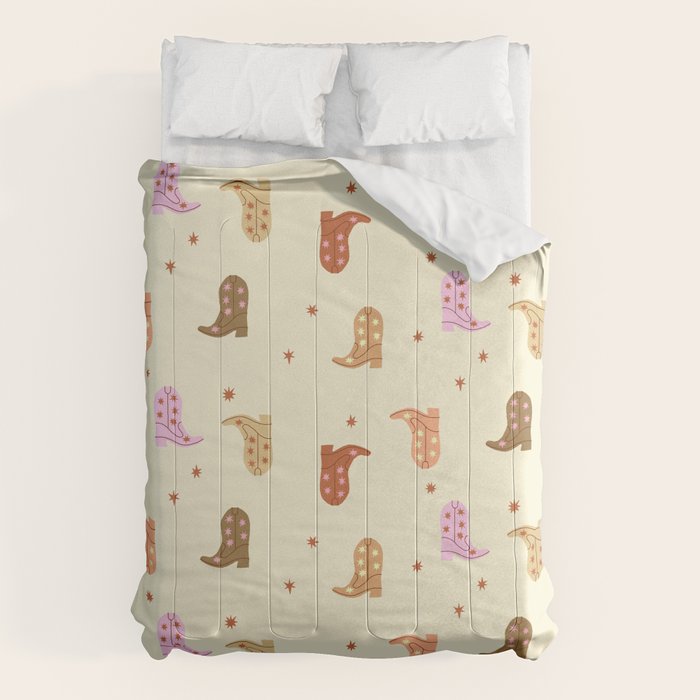 Cowgirl boots pattern Comforter Gallery Image 1