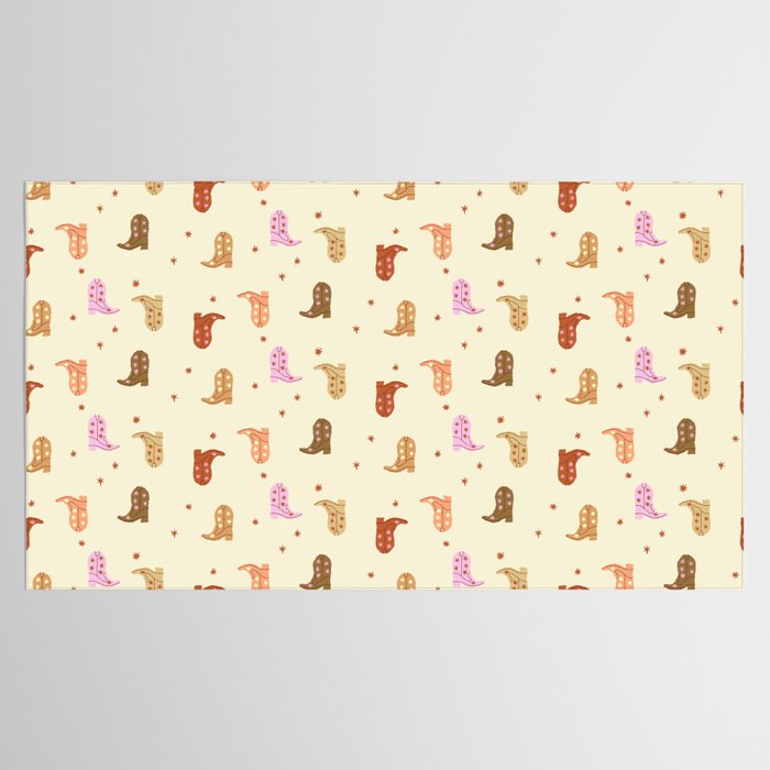 Cowgirl boots pattern Tablecloth Gallery Image 2