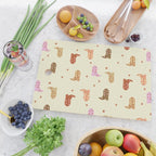 Cowgirl boots pattern Cutting Board Gallery Image 2