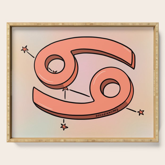Cancer Symbol Serving Tray Gallery Image 1