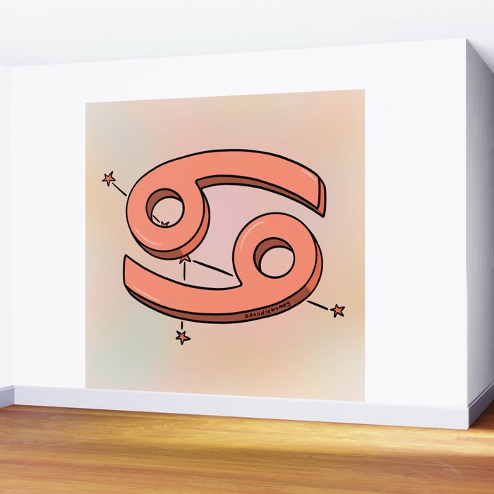 Cancer Symbol Wall Mural Gallery Image 2