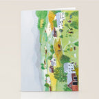 Anna Mary Robertson 'Grandma' Moses Mountains American Folk Art Stationery Card Gallery Image 2