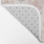 Dusty Rose Classic Floral Bath Mat Gallery Image 2