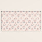 Dusty Rose Classic Floral Desk Mat Gallery Image 3