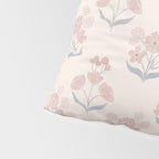 Dusty Rose Classic Floral Pillow Sham Gallery Image 4