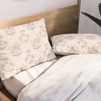 Dusty Rose Classic Floral Pillow Sham Gallery Image 2
