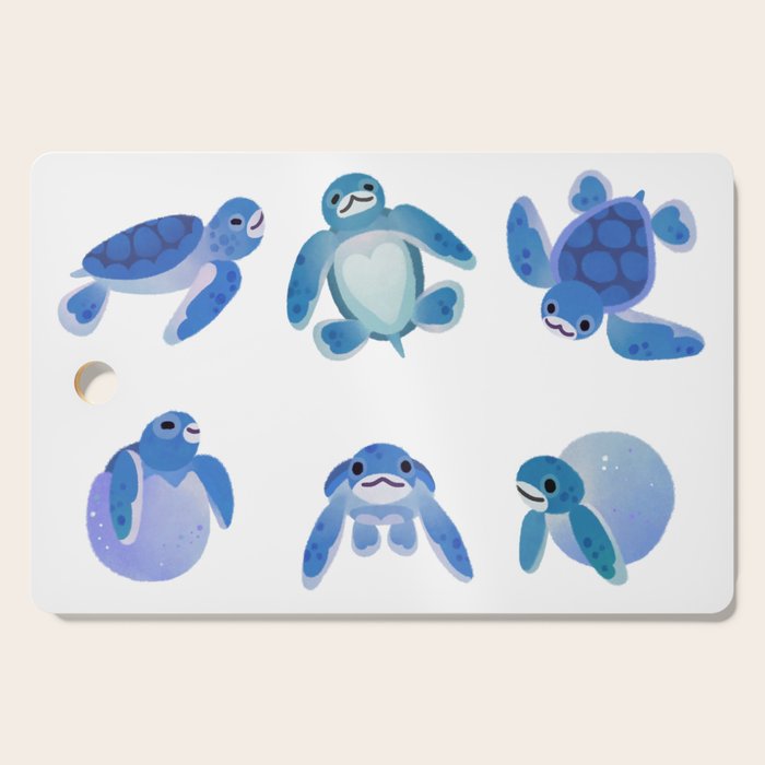 Baby sea turtles Cutting Board Gallery Image 1