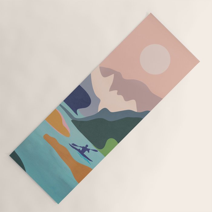 River Canyon Kayaking Yoga Mat Gallery Image 1