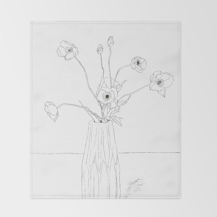 Dear Reminder Line Throw Blanket Gallery Image 2
