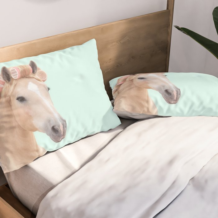 PALOMINO HORSE Pillow Sham Gallery Image 2
