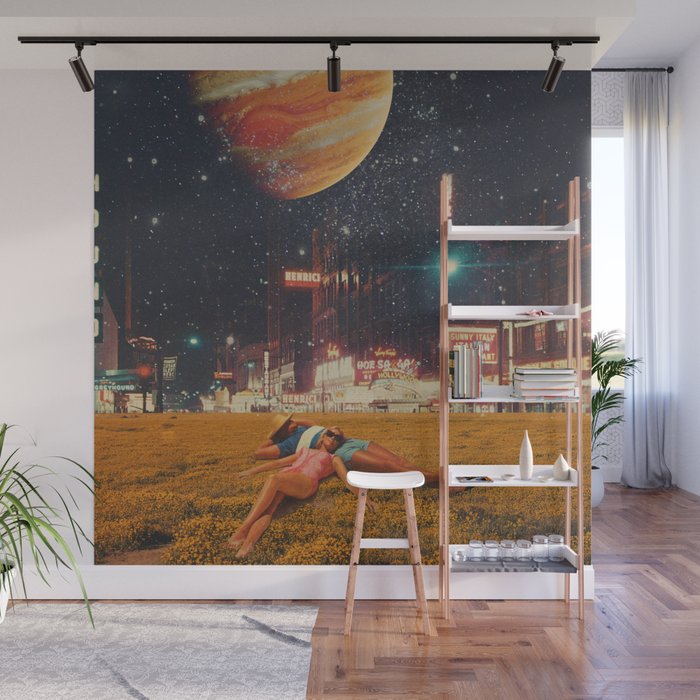 a postcard from year 2349 Wall Mural Gallery Image 1