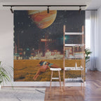 a postcard from year 2349 Wall Mural Gallery Image 1