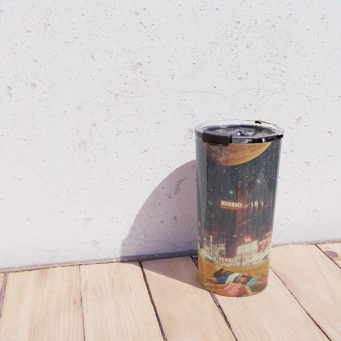 a postcard from year 2349 Travel Mug Gallery Image 4