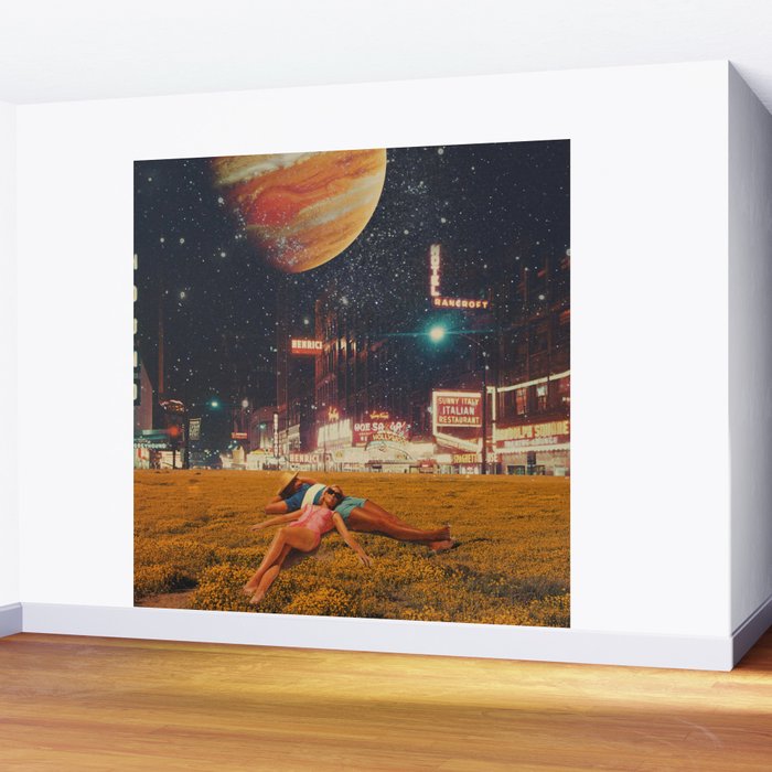 a postcard from year 2349 Wall Mural Gallery Image 2