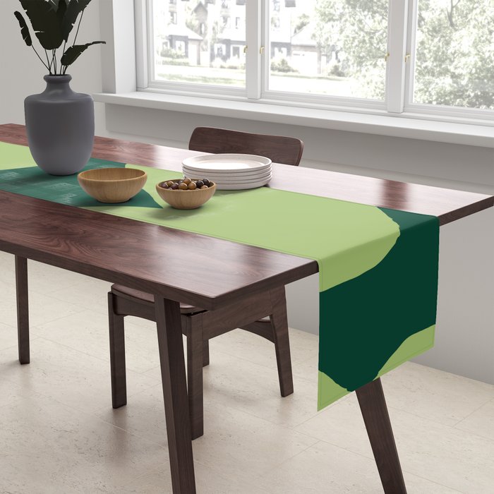 goofy green Table Runner Gallery Image 2