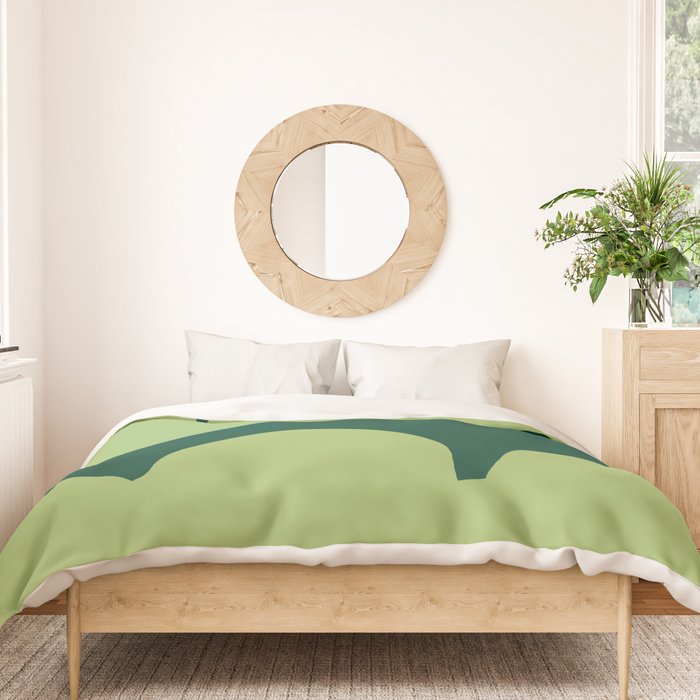 goofy green Duvet Cover Gallery Image 3