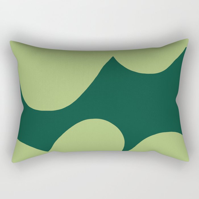 goofy green Rectangular Pillow Gallery Image 1