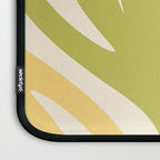 Maldives Abstract Botanical Pattern in Retro Light Green Blush Orange Yellow Cream Laptop Sleeve Gallery Image 3