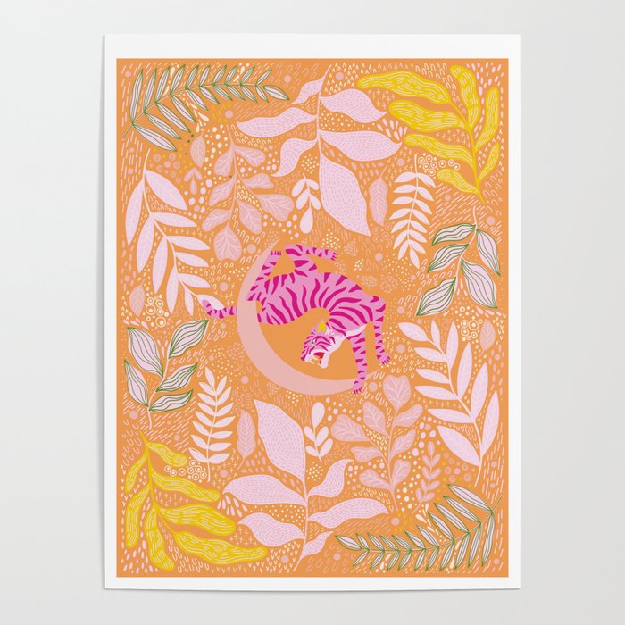 Tiger Moon in Tangerine Poster Gallery Image 4