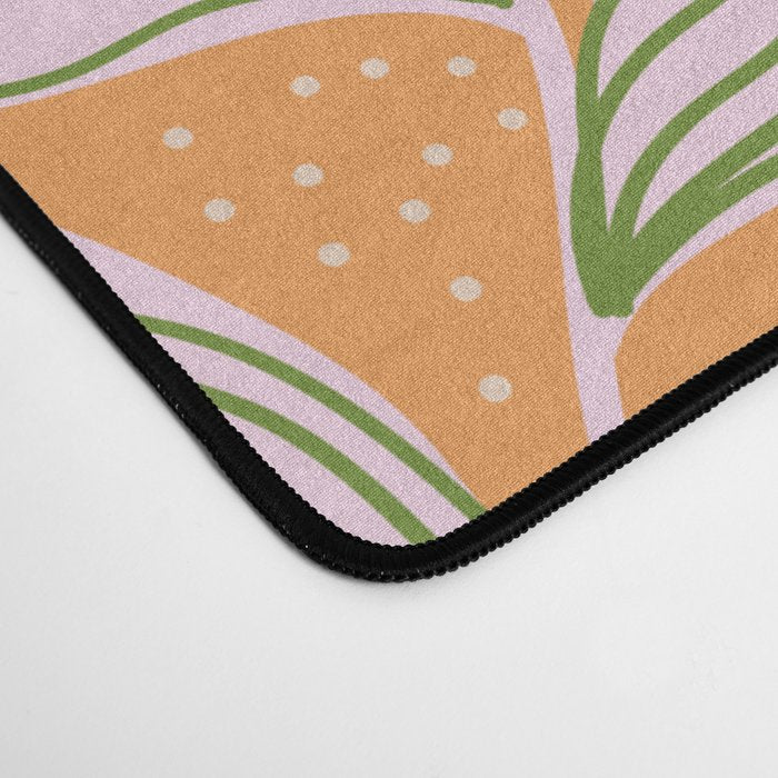 Tiger Moon in Tangerine Desk Mat Gallery Image 4
