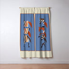 Striped Running Horses Window Curtain Gallery Image 3