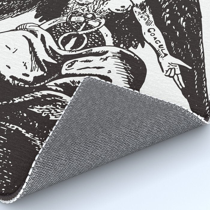 Black and Pink Baphomet Rug Gallery Image 4