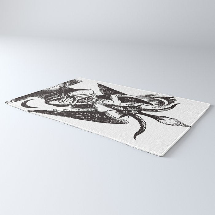 Black and Pink Baphomet Rug Gallery Image 3