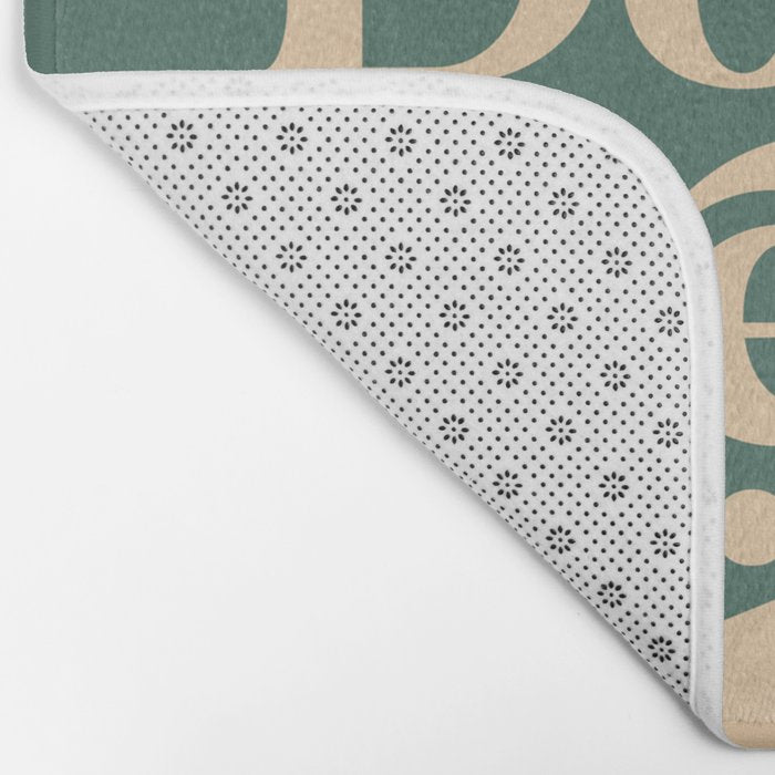 YOUâRE DOING GREAT BITCH vintage green cream Bath Mat Gallery Image 2