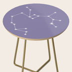 Sagittarius Zodiac Star Constellation Line Art Lavender Purple Side Table Gallery Image 2