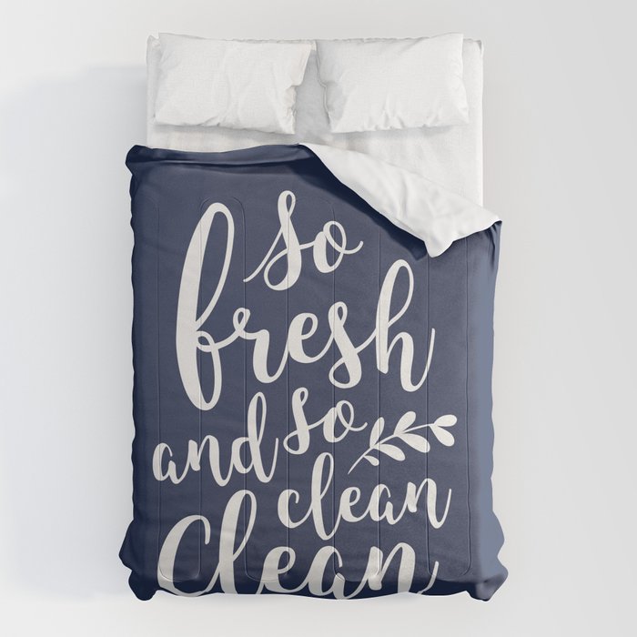 so fresh so clean clean (navy) Comforter Gallery Image 6