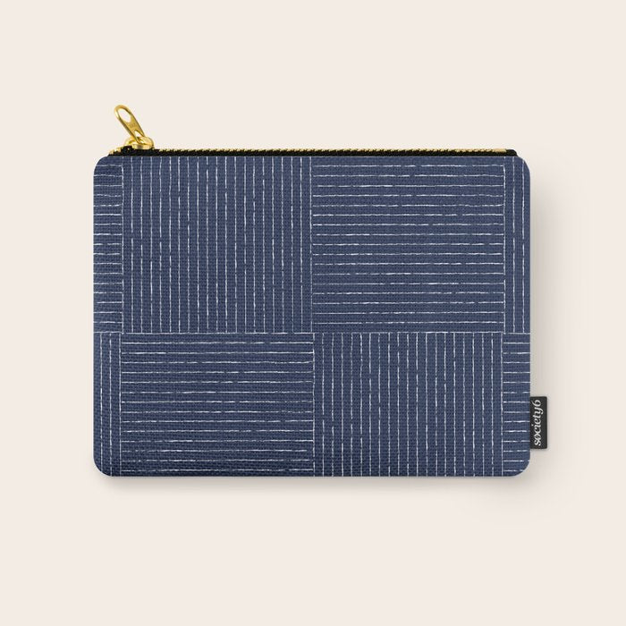 Lines III (Navy) Carry All Pouch Gallery Image 1