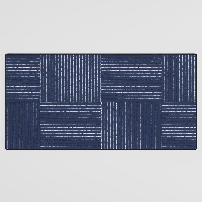 Lines III (Navy) Desk Mat Gallery Image 3