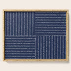 Lines III (Navy) Serving Tray Gallery Image 1