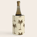 Etched Palm Trees on Vintage Linen Wine Chiller Gallery Image 3