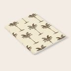Etched Palm Trees on Vintage Linen Notebook Gallery Image 2