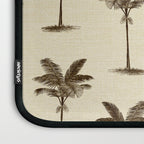 Etched Palm Trees on Vintage Linen Laptop Sleeve Gallery Image 3