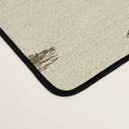 Etched Palm Trees on Vintage Linen Desk Mat Gallery Image 4