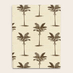 Etched Palm Trees on Vintage Linen Notebook Gallery Image 4