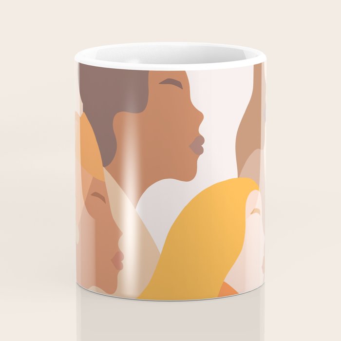 Girl Power - Strong womenâs Portrait 1. Neutral Coffee Mug Gallery Image 4