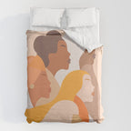 Girl Power - Strong womenâs Portrait 1. Neutral Duvet Cover Gallery Image 6