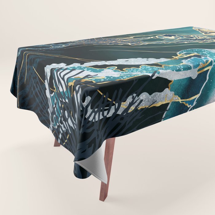 Metallic Jellyfish V Tablecloth Gallery Image 1